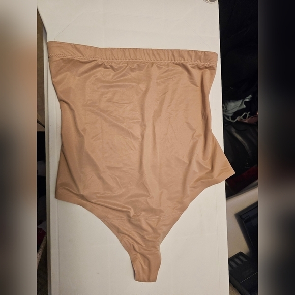 Spanx Women's High-Waist Shaping Thong - Beige - Picture 3 of 7